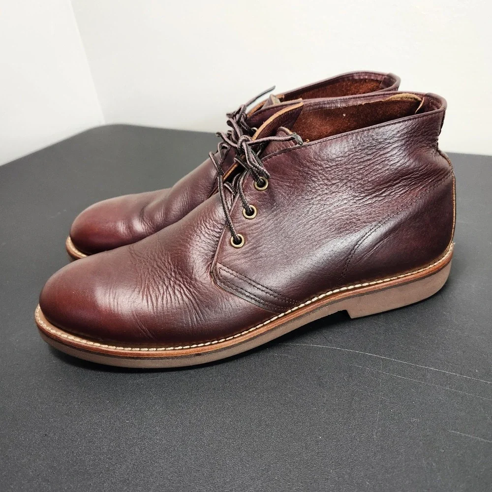Red Wing 9215 Foreman Brown Leather Oil Slick Chukka Boots Mens Sz 11 D Classic‎
